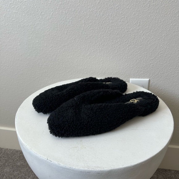 Yosi Samra Black Fuzzy Mules - Picture 3 of 3